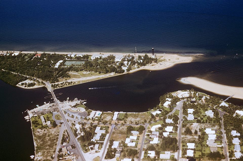 inlet and lighthouse 1970s