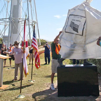 Bronze Mailman Dedication Ceremony