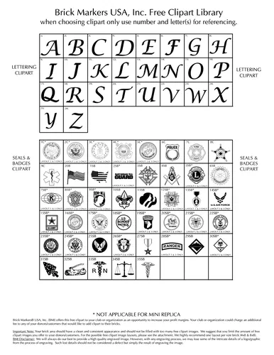 Insignia choices: Letters, seals and badges (military and service)