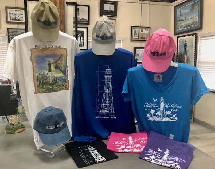 Lighthouse t-shirts and caps